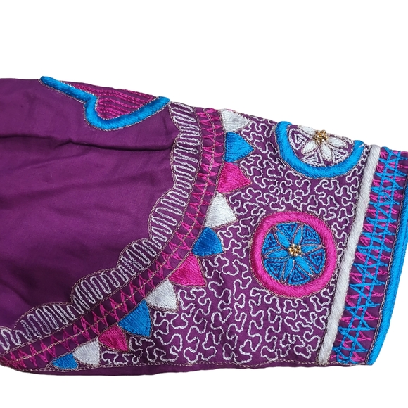 Vintage The Miss Purple Embroidered Caften - Picture 3 of 8